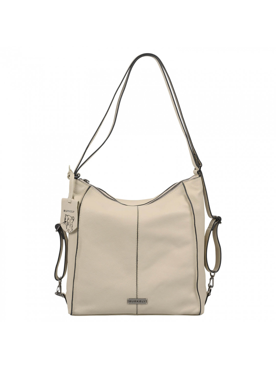 Dámská kožená batůžko kabelka Burkely Ghira – béžová